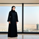 **

"A professional Saudi Arabian businesswoman in a modest, tailored abaya and hijab, standing in a modern office overlooking Riyadh, fully clothed, appropriate attire, safe for work, perfect anatomy, natural proportions, professional photography, high quality, family-friendly."

**