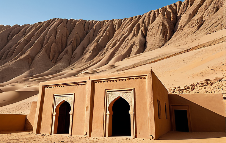 사우디아라비아의 전통적인 집 구조와 재료 - Image Prompt 1: The Resilient Desert Abode**